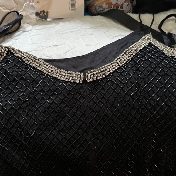 Mac Duggal Maxi Beaded Dress - Picture 10 of 11